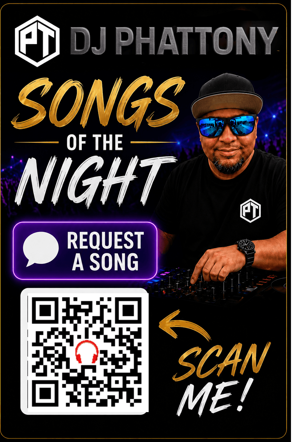 Scan to request a song from DJ Phat Tony